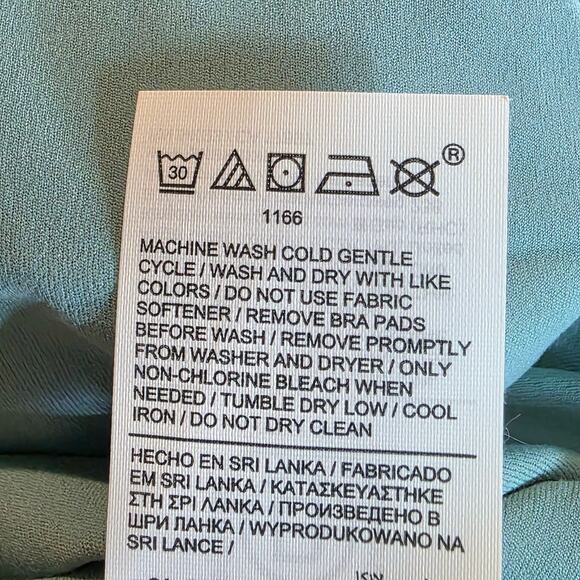 Purpose Crop Sports Bra Top D DD Large Green Racer Back Pullover Active Yoga - Picture 9 of 9